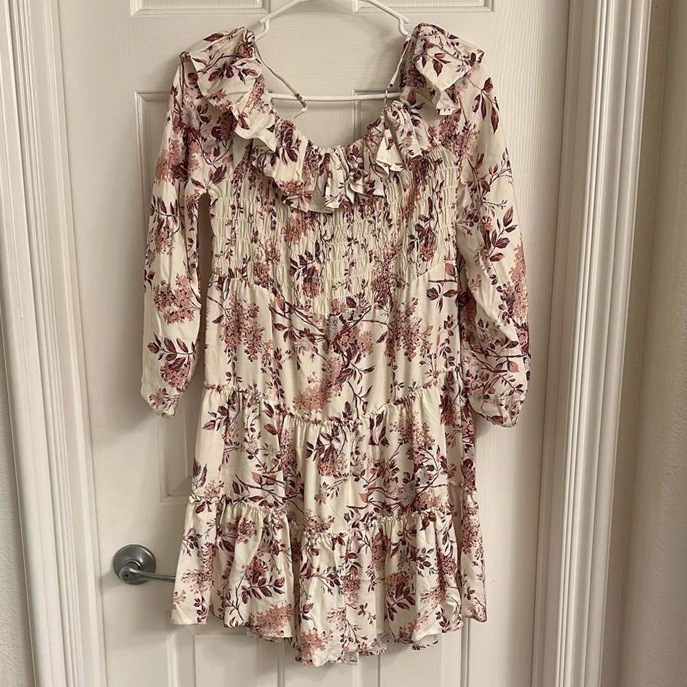 Shabby Chic Luella Mini Dress - Pink/Cream - S
